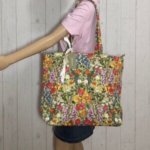Vera Bradley Original Zip Tote in Meadow Bouquet NWT